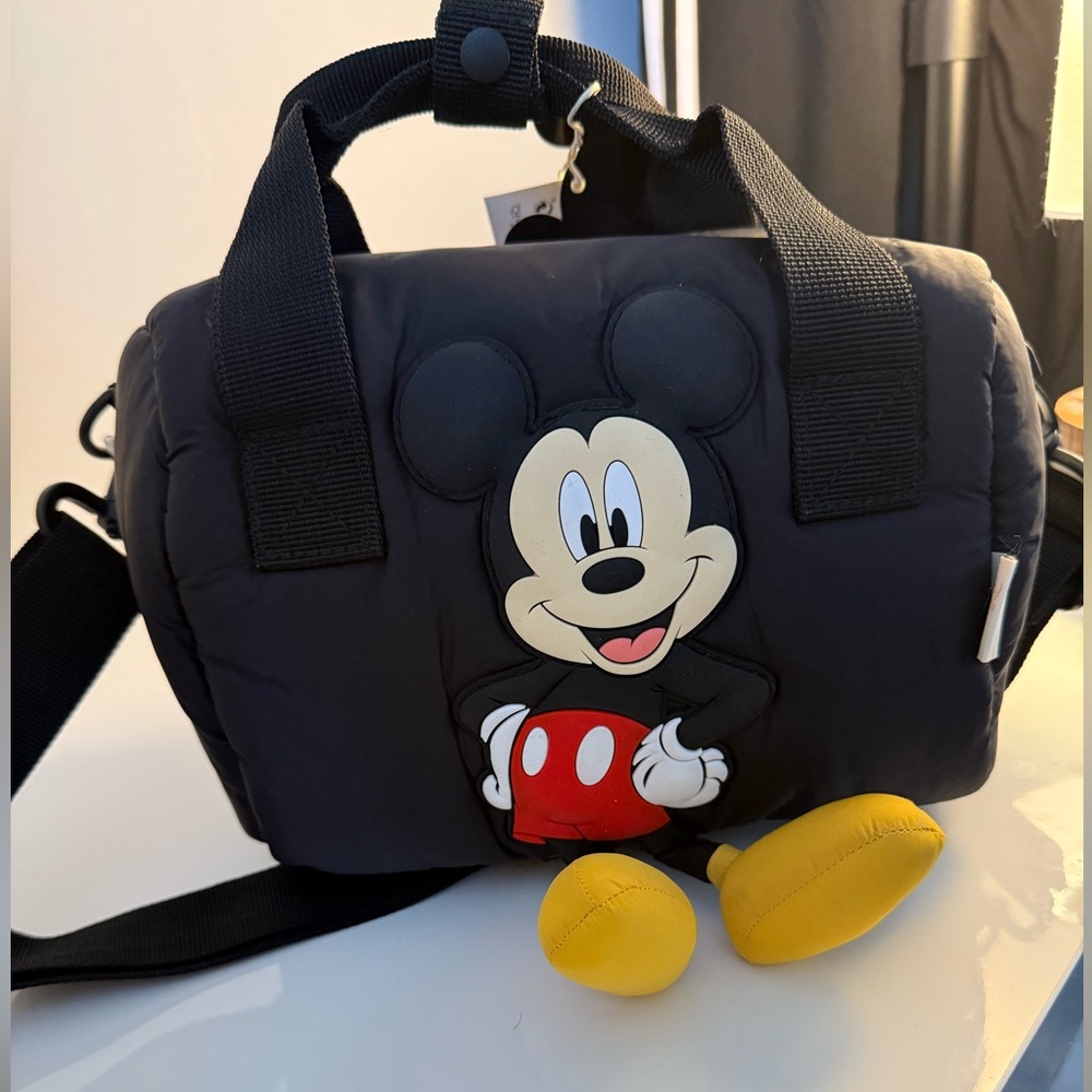 Zara Black and Yellow Mickey Mouse Duffel Bag